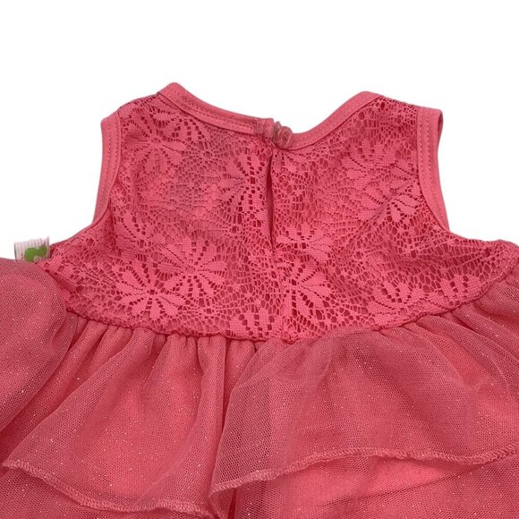 Duck Duck Goose Baby Girl Dress Pink 3-6M Sleeveless Crew Neck Button Closure - Picture 16 of 16